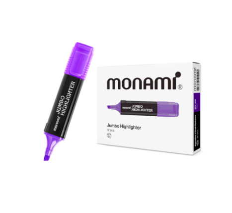 Monami ปากกาเน้นข้อความ จัมโบ้ สีม่วง