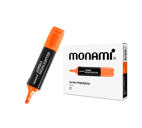 Monami ปากกาเน้นข้อความ จัมโบ้ สีส้ม