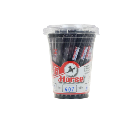 Horse ปากกาลูกลื่น No.H-407 0.5 สีดำ