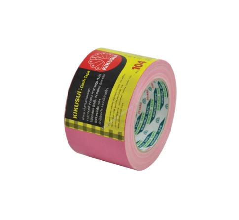 Kikusui เทปผ้า 3 นิ้ว x 25 หลา สีชมพู