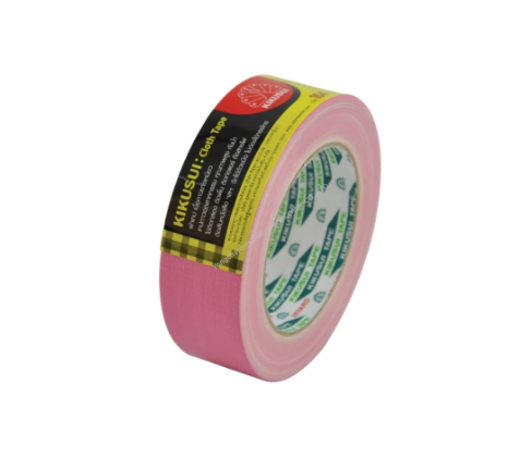Kikusui เทปผ้า 1.5 นิ้ว x 25 หลา สีชมพู