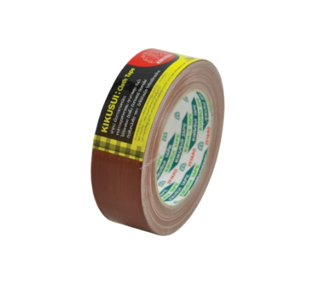 Kikusui เทปผ้า 1.5 นิ้ว x 25 หลา สีน้ำตาล