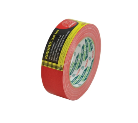 Kikusui เทปผ้า 1.5 นิ้ว x 25 หลา สีแดง