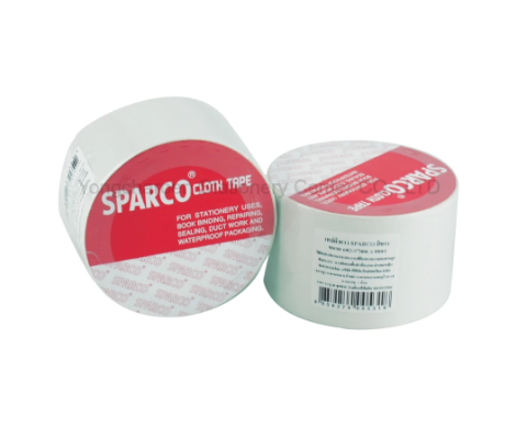Sparco เทปผ้า 2.5 นิ้ว x 8 หลา สีขาว